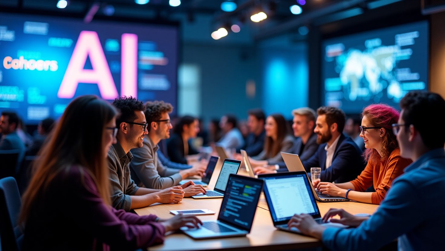 Revolutionizing App Development: The Power of Apple's Local AI Models in iOS 26 3 A vibrant developer conference scene